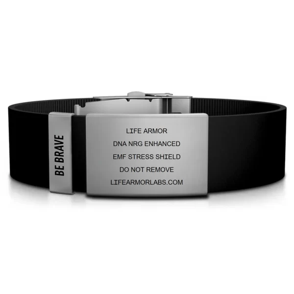 Adjustable Elite Silicone and Stainless Engraved Single Cell Life Armor DNA NRG Bracelet