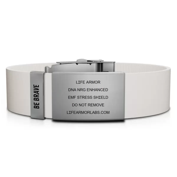 Adjustable Elite Silicone and Stainless Engraved Single Cell Life Armor DNA NRG Bracelet - Image 2